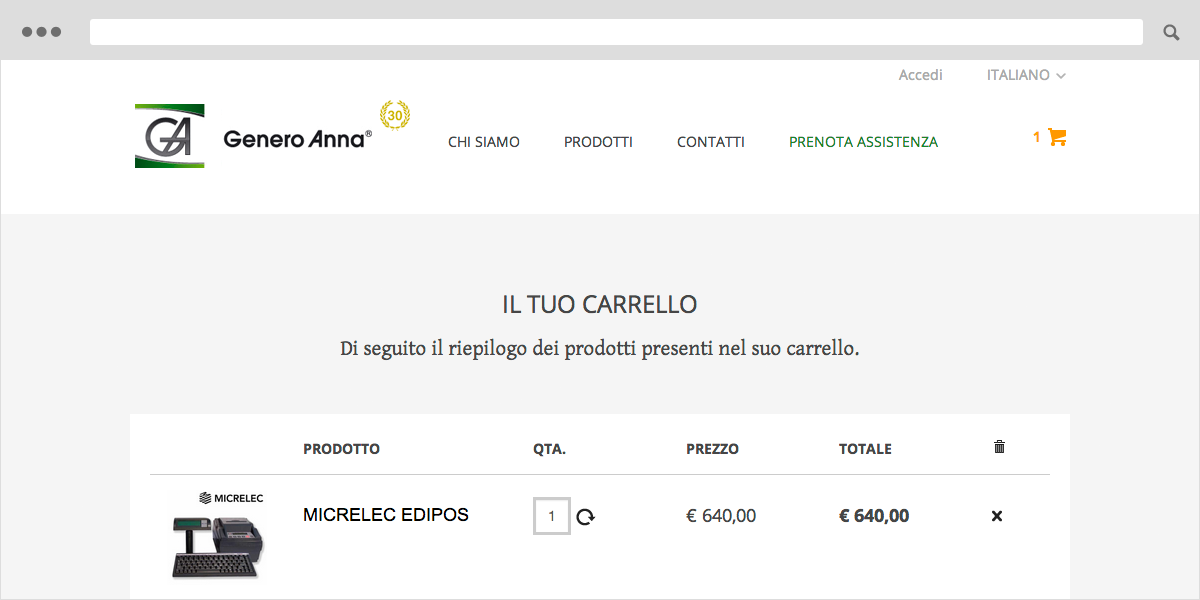 Negozio online Genero Anna