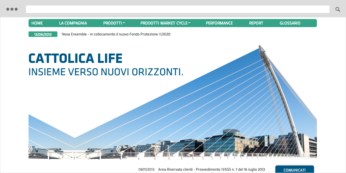 Cattolica Life corporate website